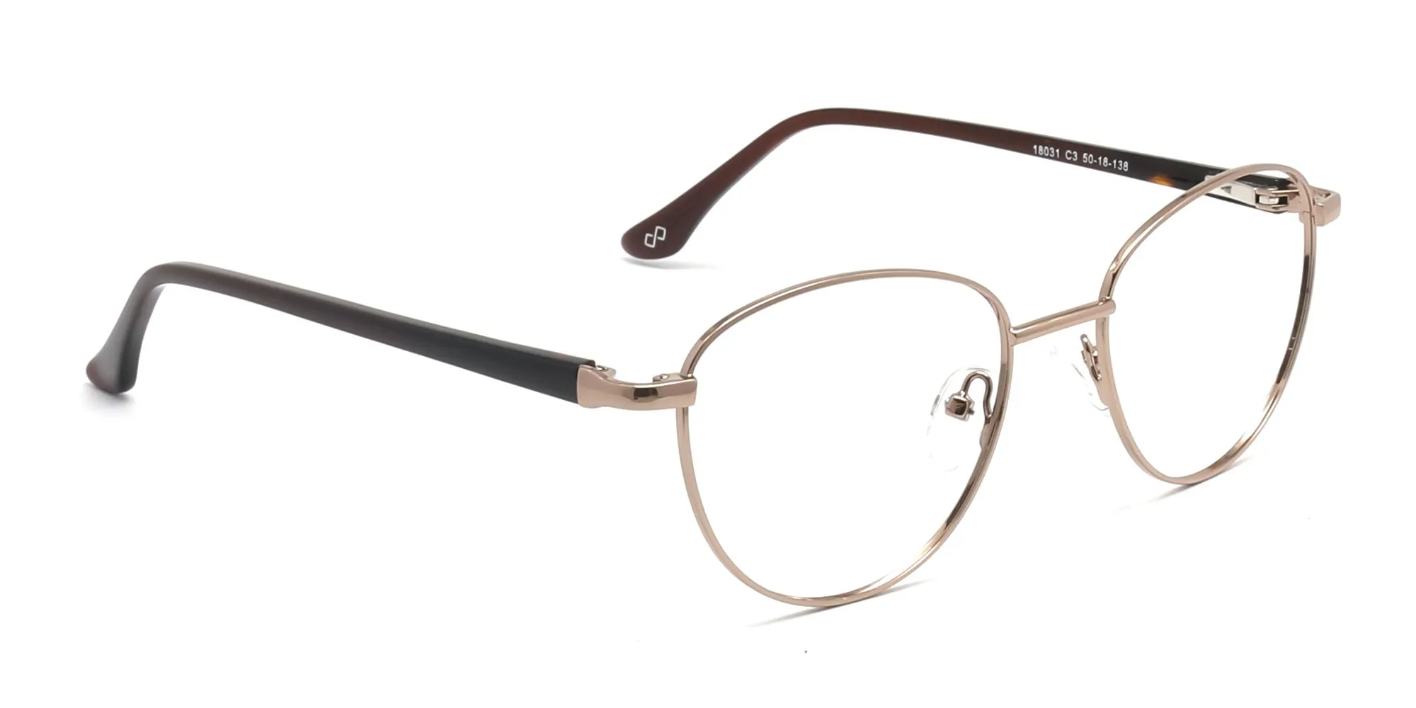 Round Brown Glasses Frames=2