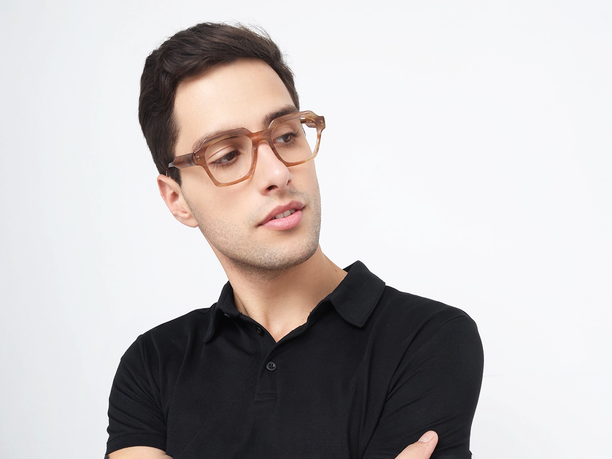 Veined Brown Marble Glasses 41