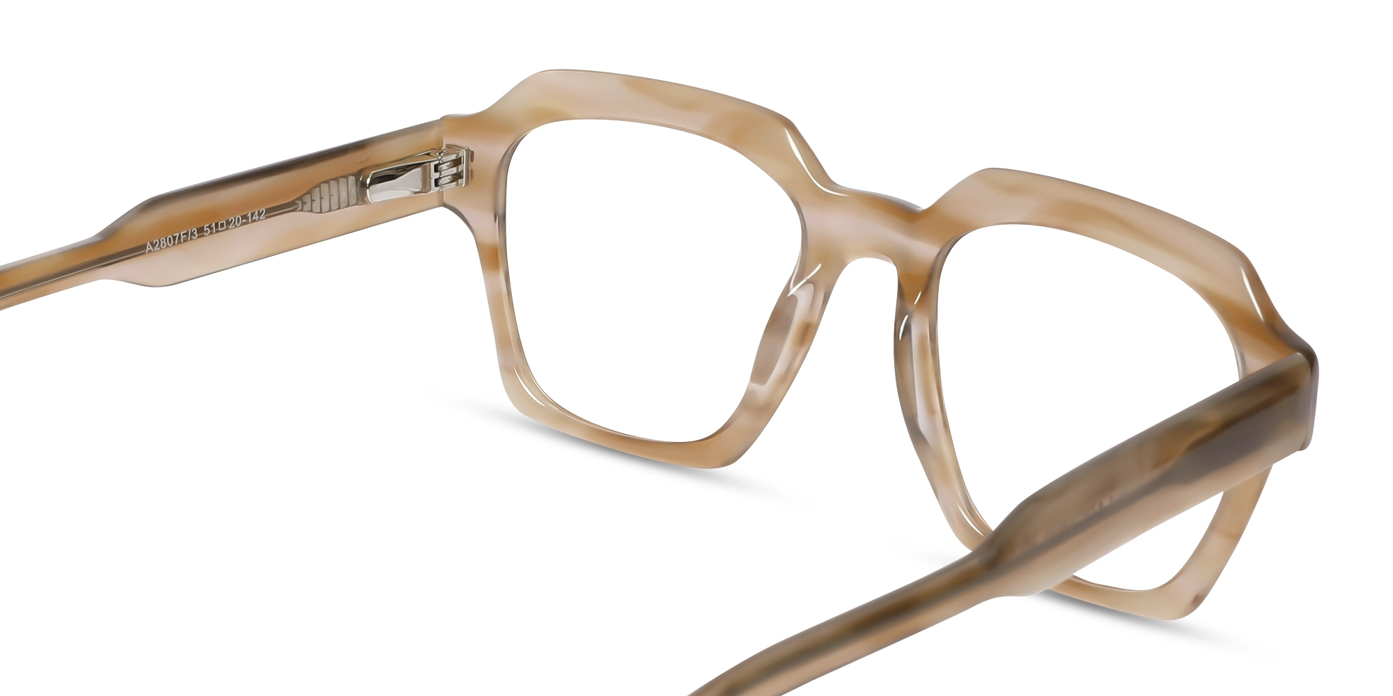 Veined Brown Marble Glasses 5