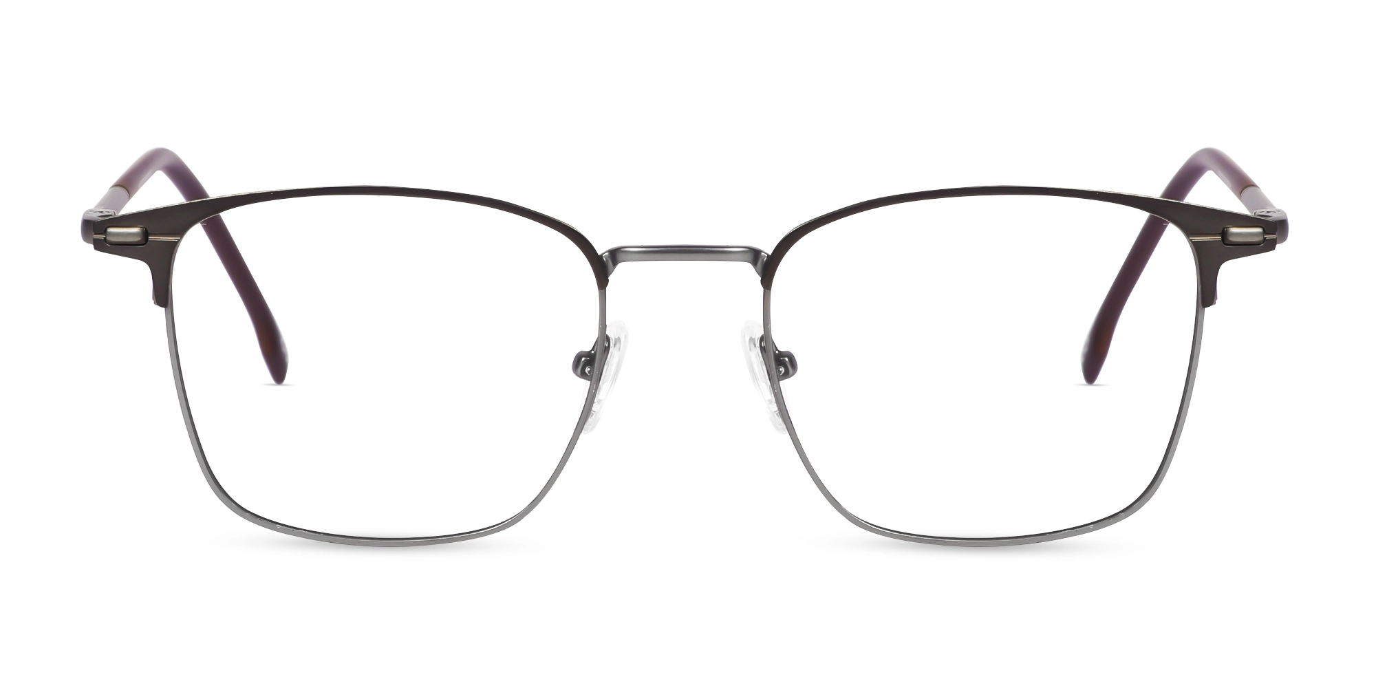 Matte Brown & Granite Silver Glasses-1 Matte Brown & Granite Silver Glasses-1