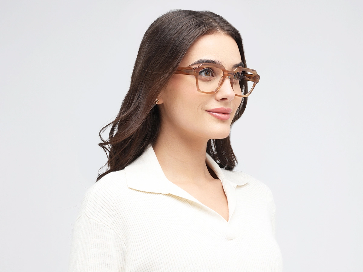 Veined Brown Marble Glasses 53