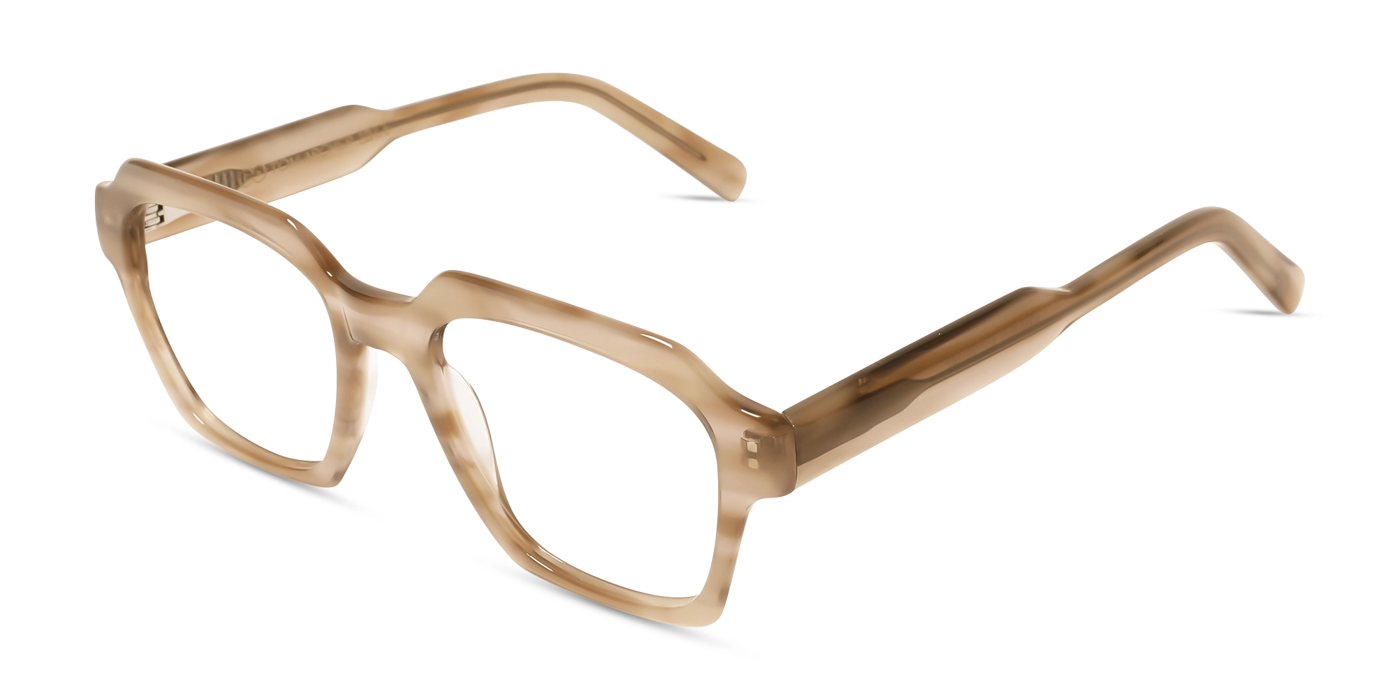 Veined Brown Marble Glasses 3