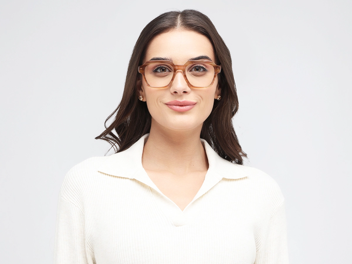 Veined Brown Marble Glasses 51