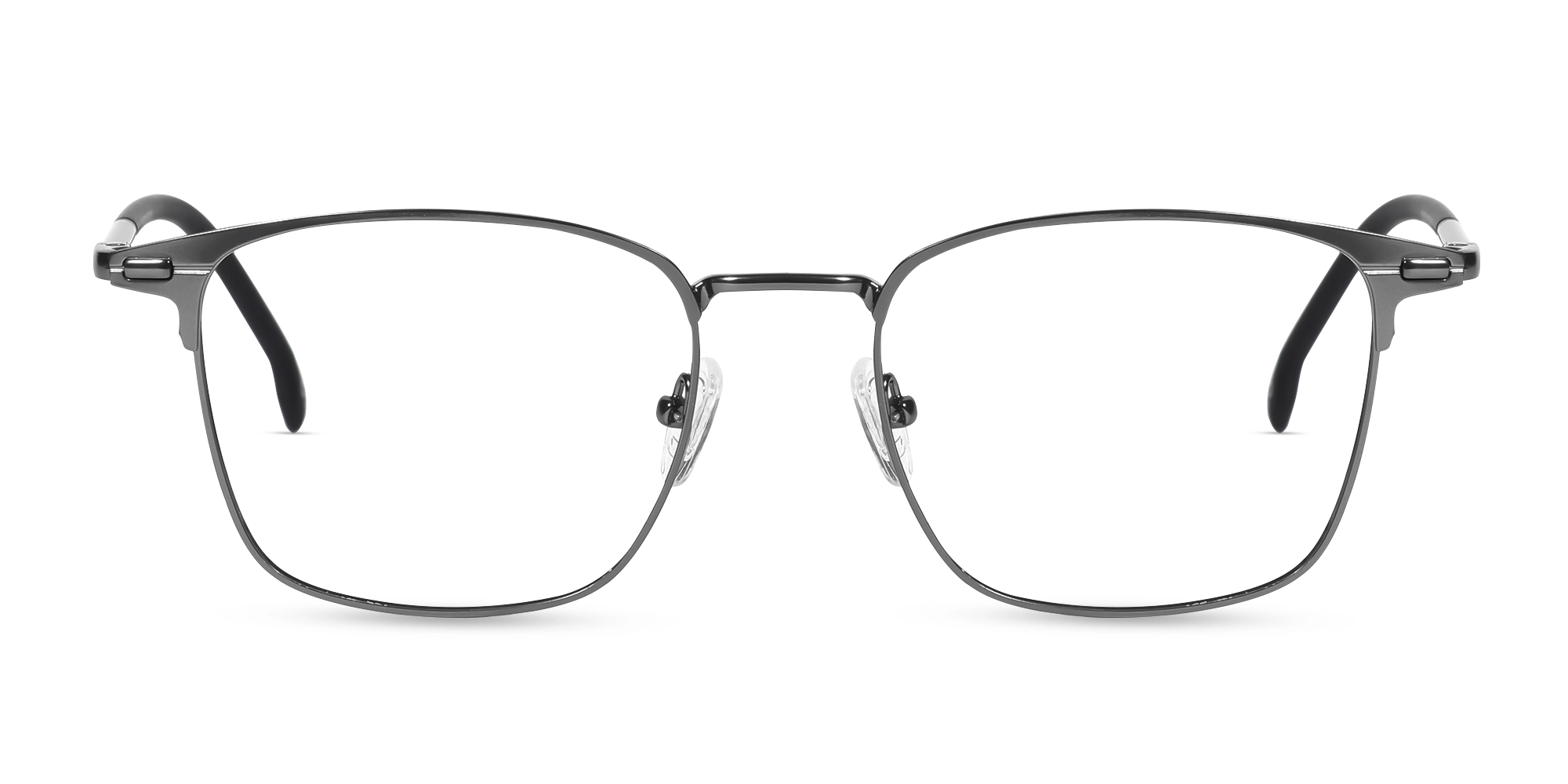 Titanium Gunmetal Square Glasses-1