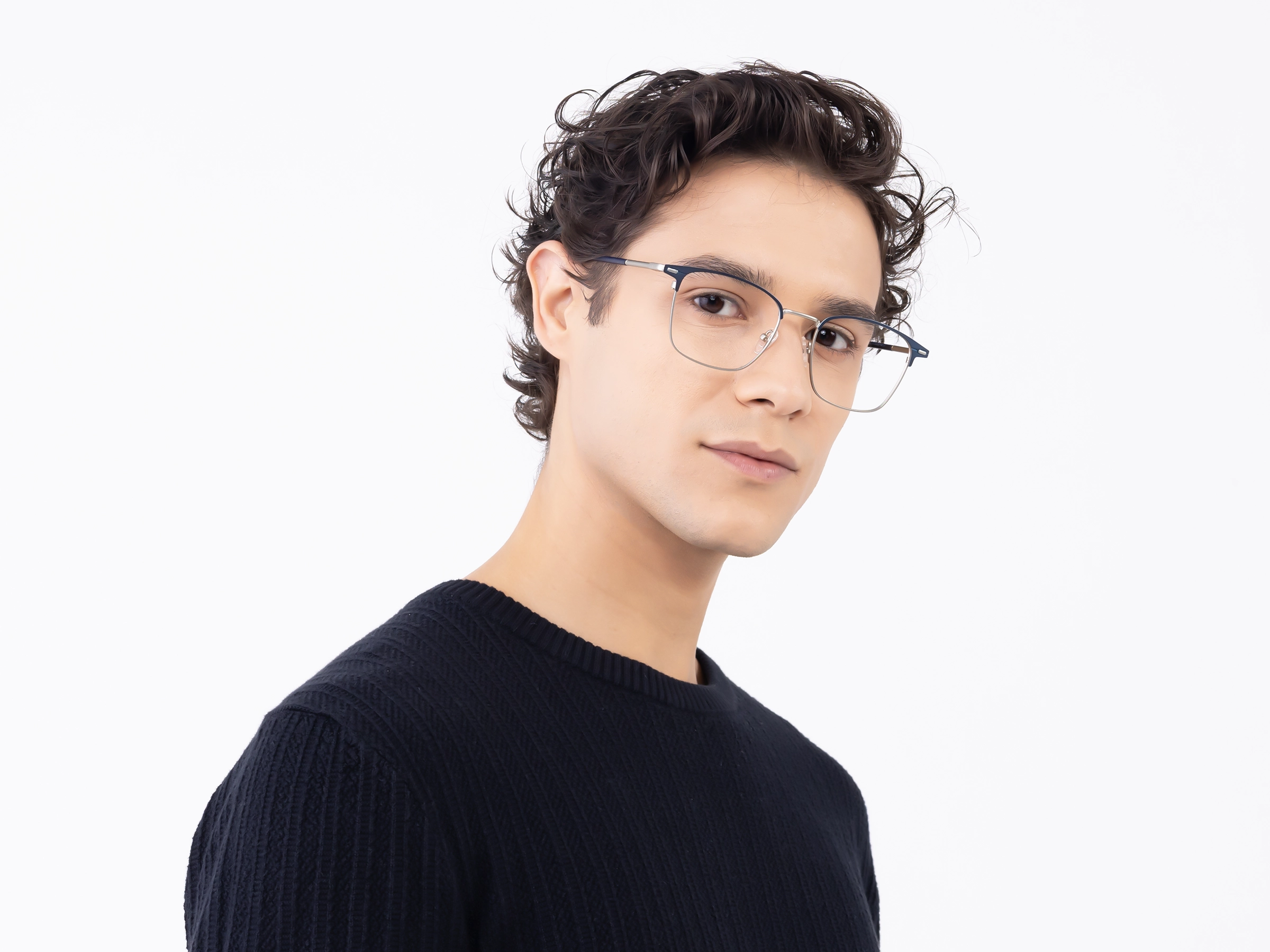 Egyptian Blue & Silver Glasses