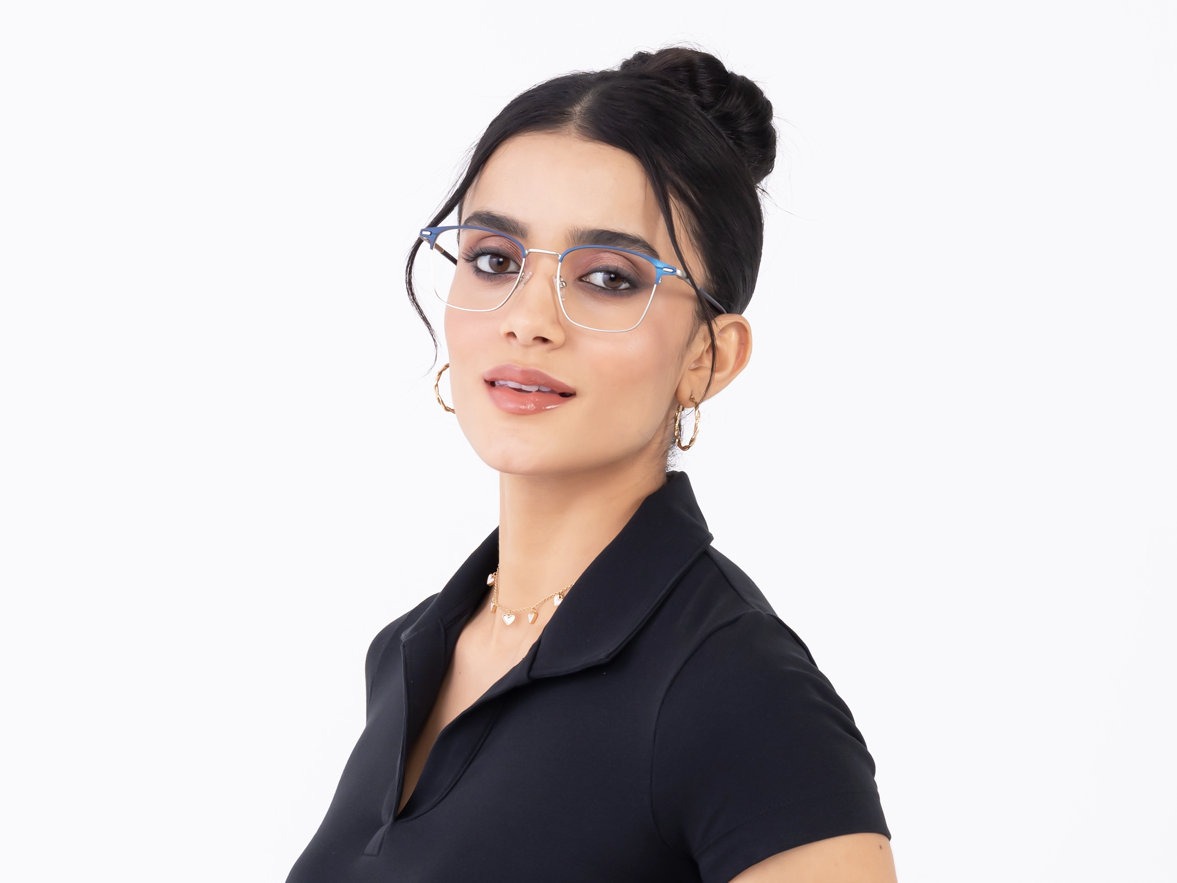 Egyptian Blue & Silver Glasses