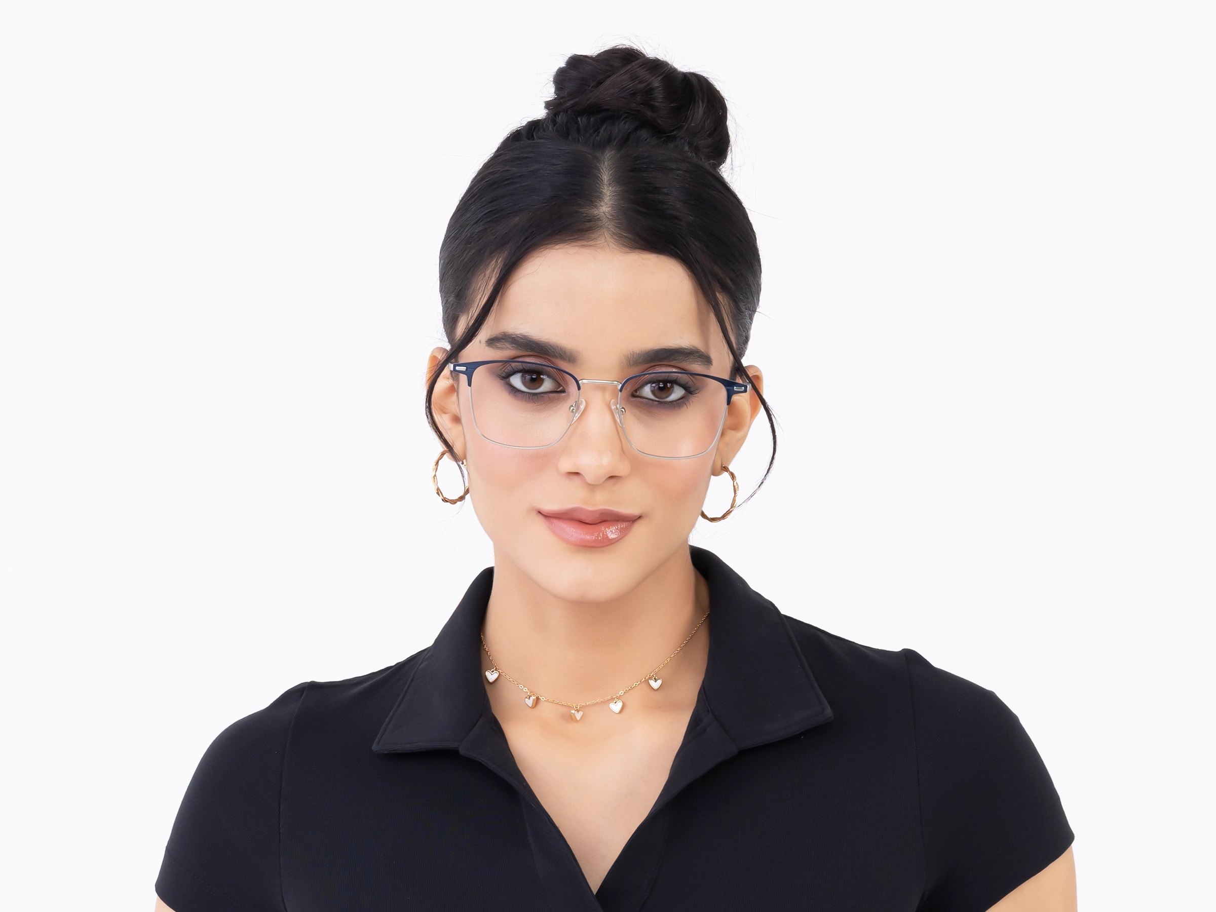 Egyptian Blue & Silver Glasses