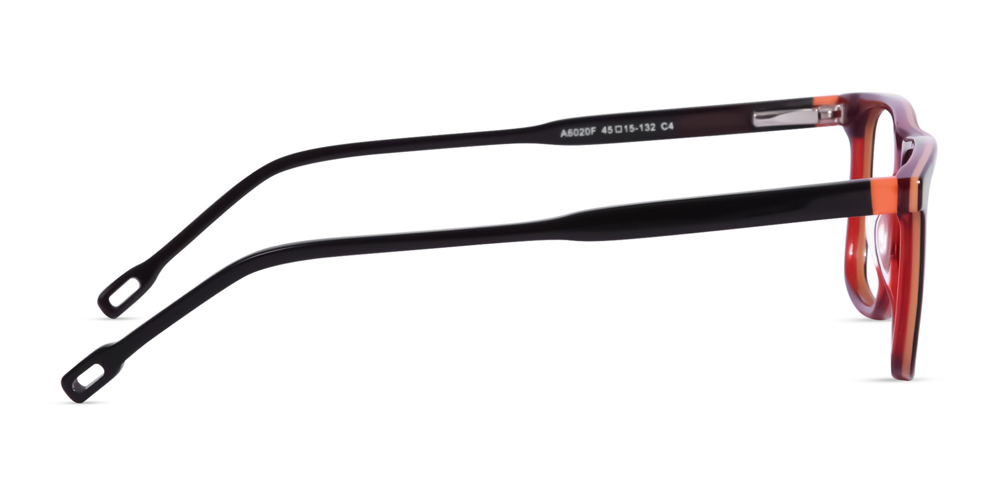 Black Rectangular Full Rim Eyeglasses-4