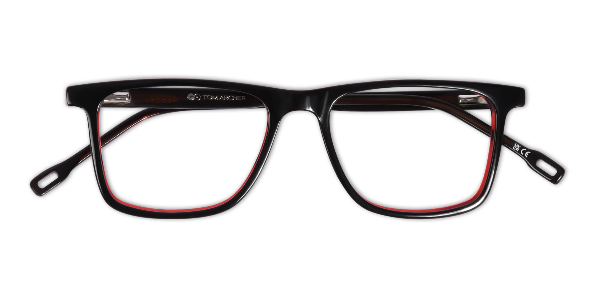 Black Rectangular Full Rim Eyeglasses-6