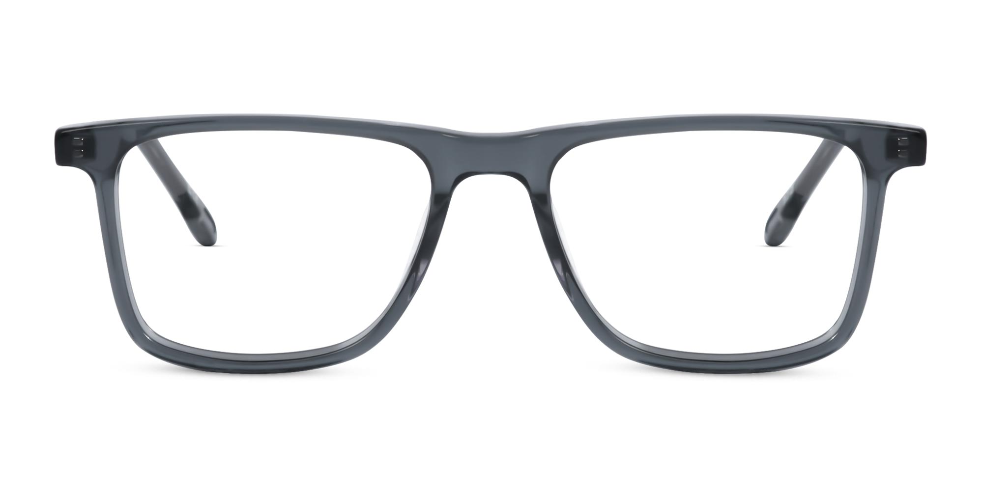 Crystal Slate Gray Rectangular Eyeglasses Frames-1