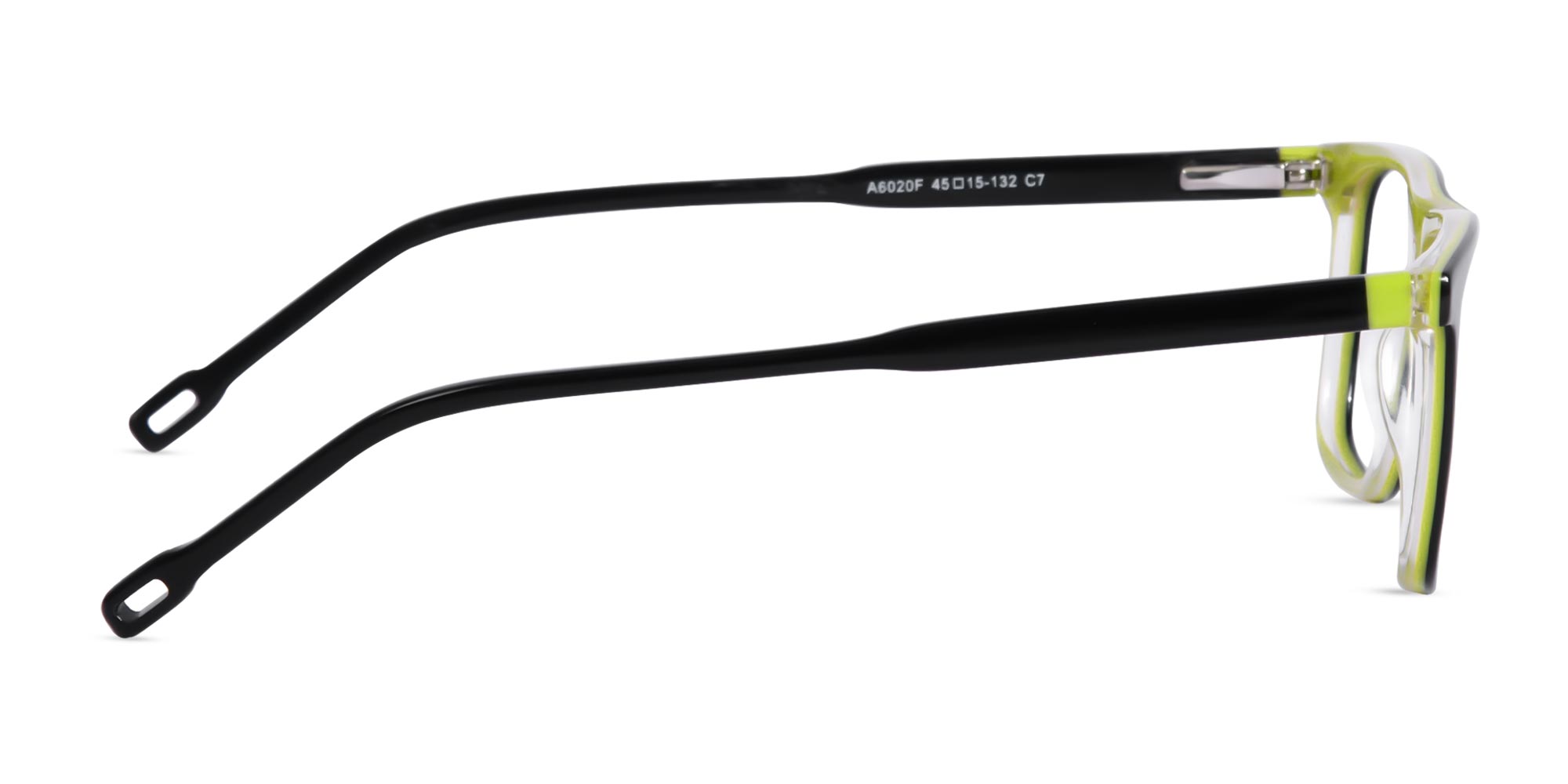 Black Rectangular Lightweight Glasses-