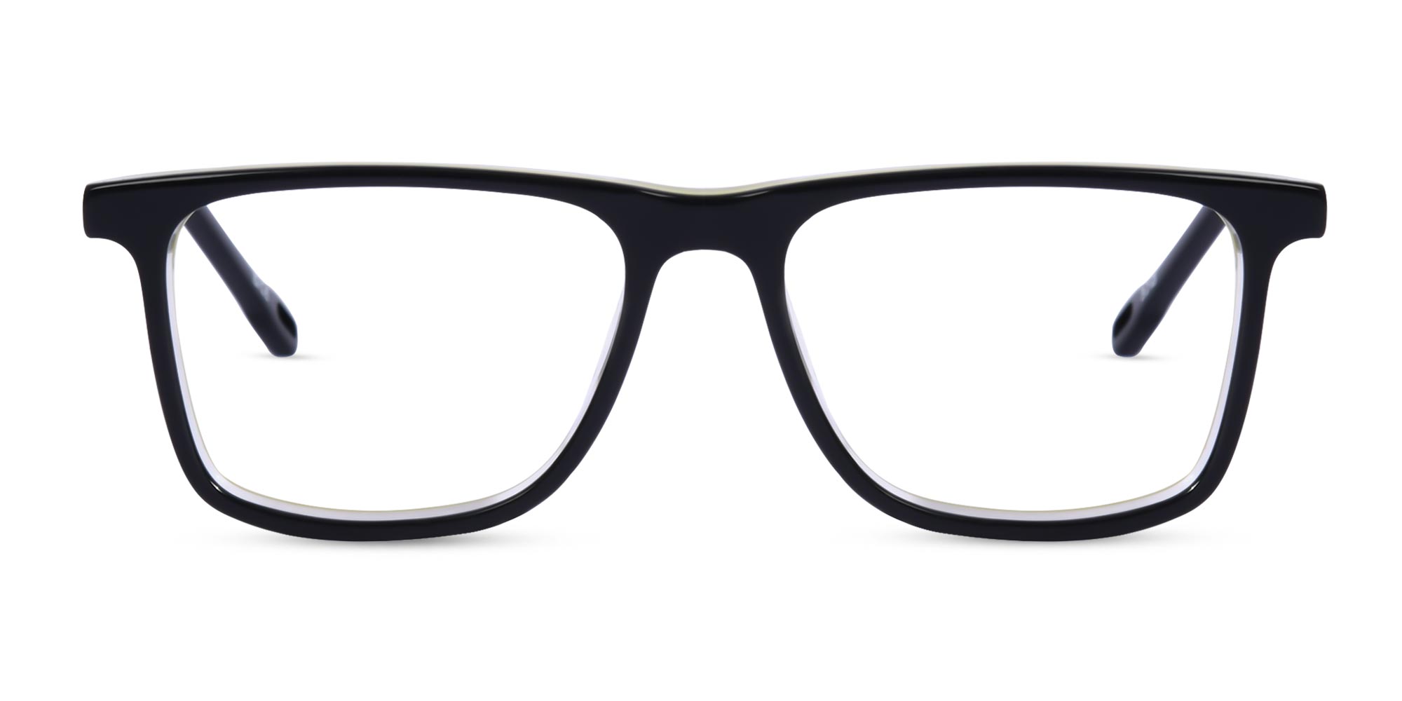 Black Rectangular Lightweight Glasses-1