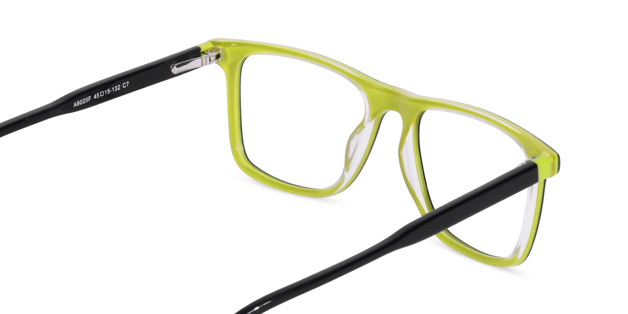 Black Rectangular Lightweight Glasses-5