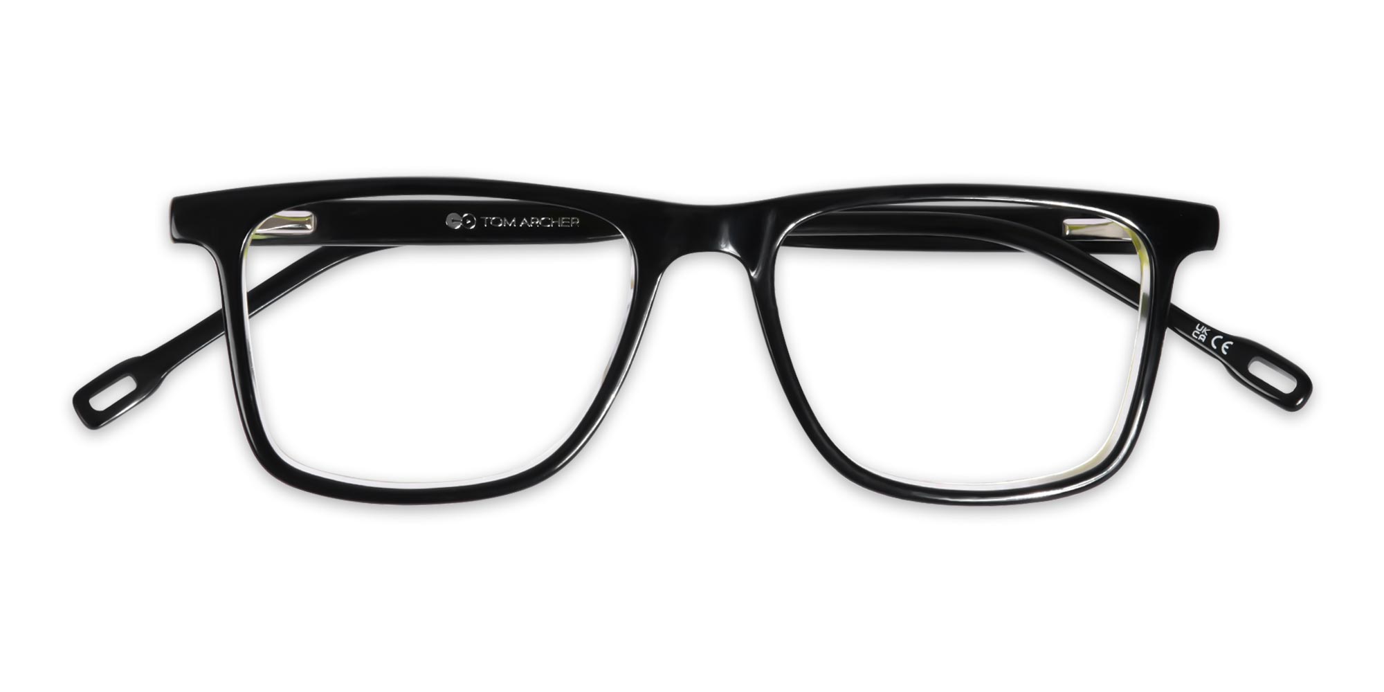 Black Rectangular Lightweight Glasses-6