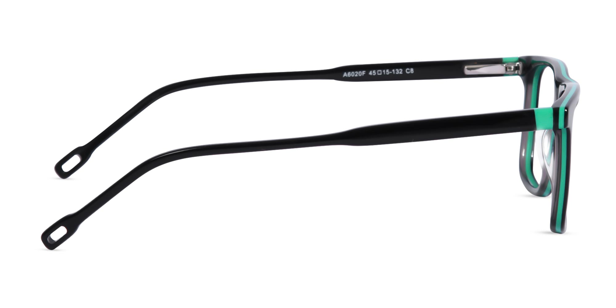 Black Rectangular Acetate Glasses-4