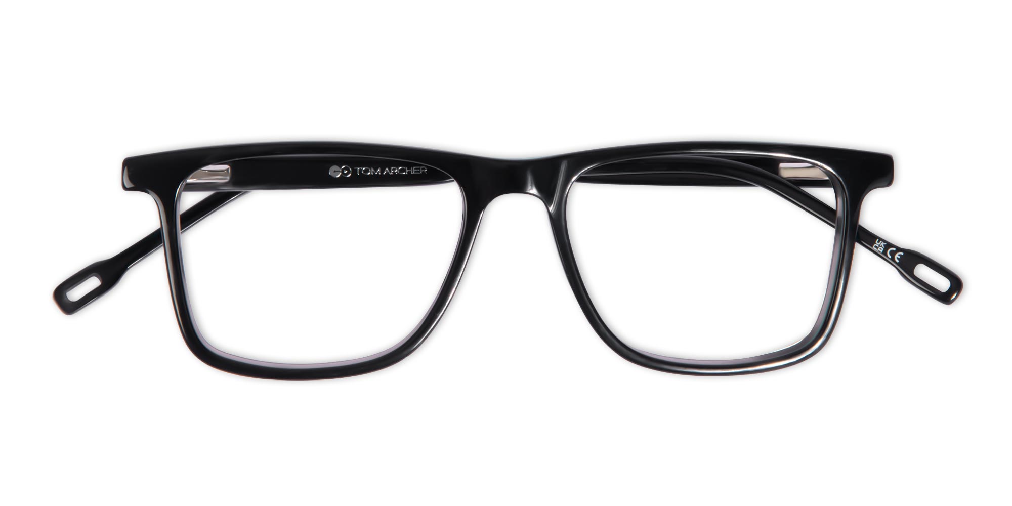 Black Rectangular Acetate Glasses-6