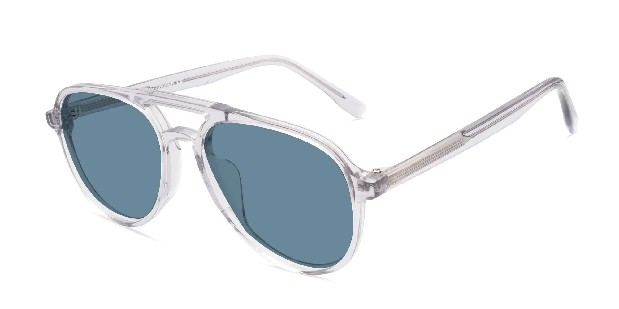 Pilot Sunglasses With Blue Tint-2