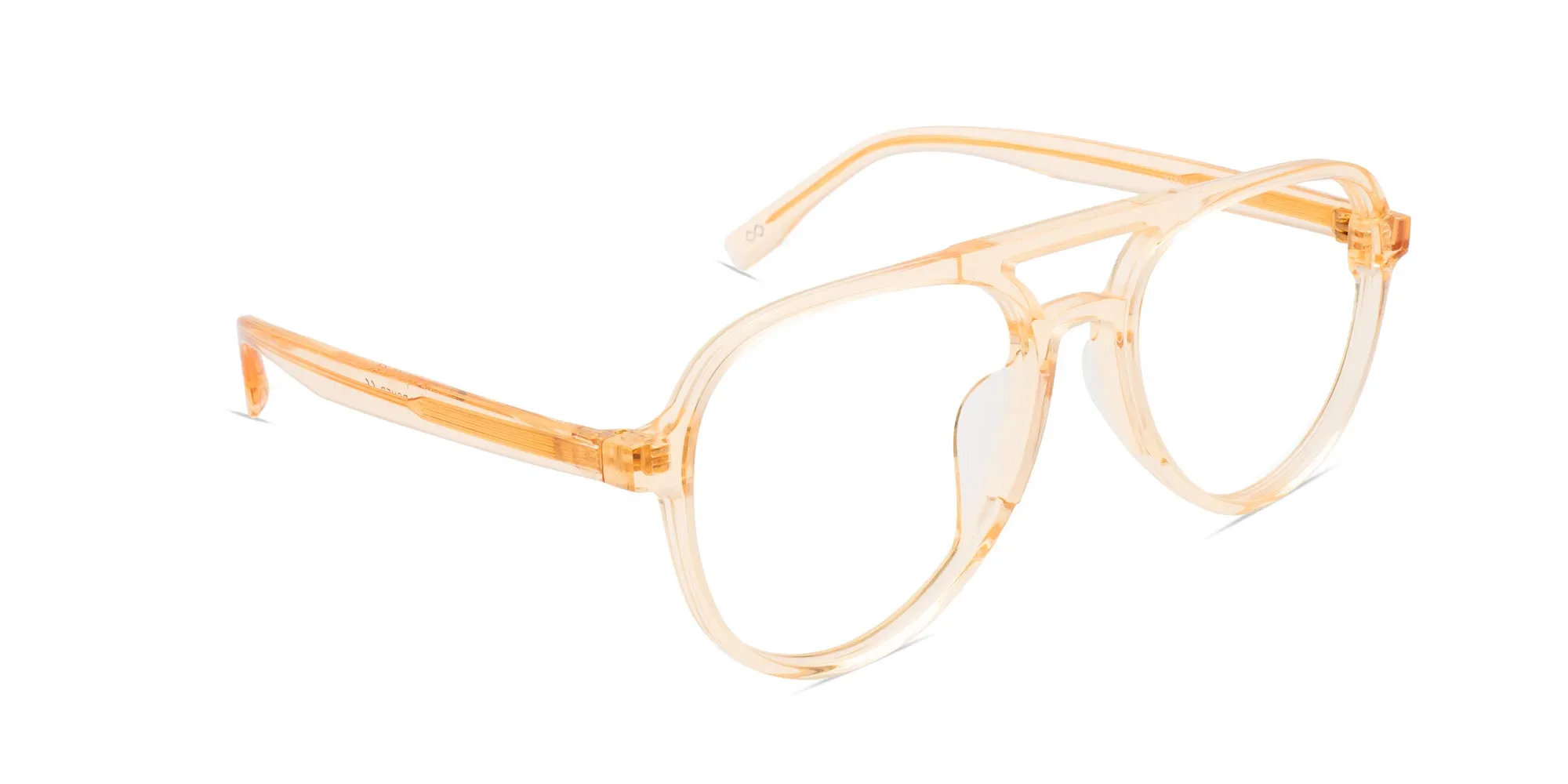 Orange Frame Pilot Glasses-2