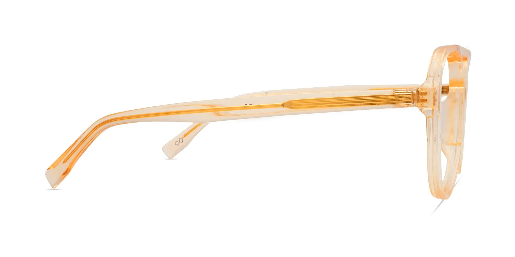 Orange Frame Pilot Glasses-2