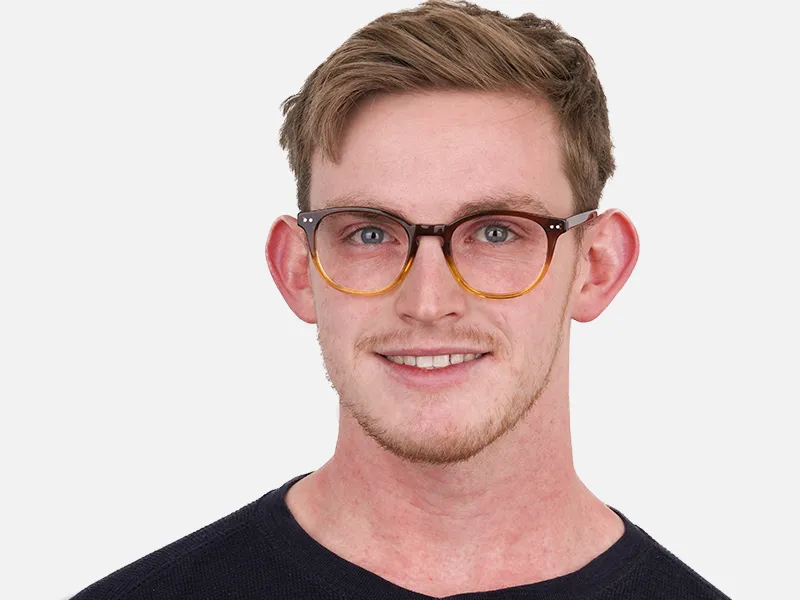 Crystal Brown & Honey Havana Two-Tone Glasses-2