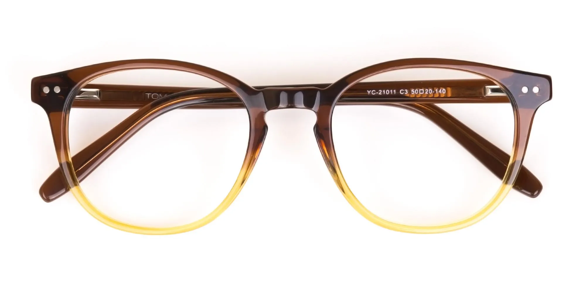 Crystal Brown & Honey Havana Two-Tone Glasses-2