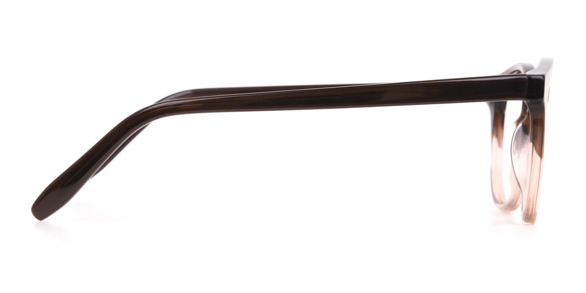 Mocha Brown & Crystal Beige Two-Tone Glasses-2