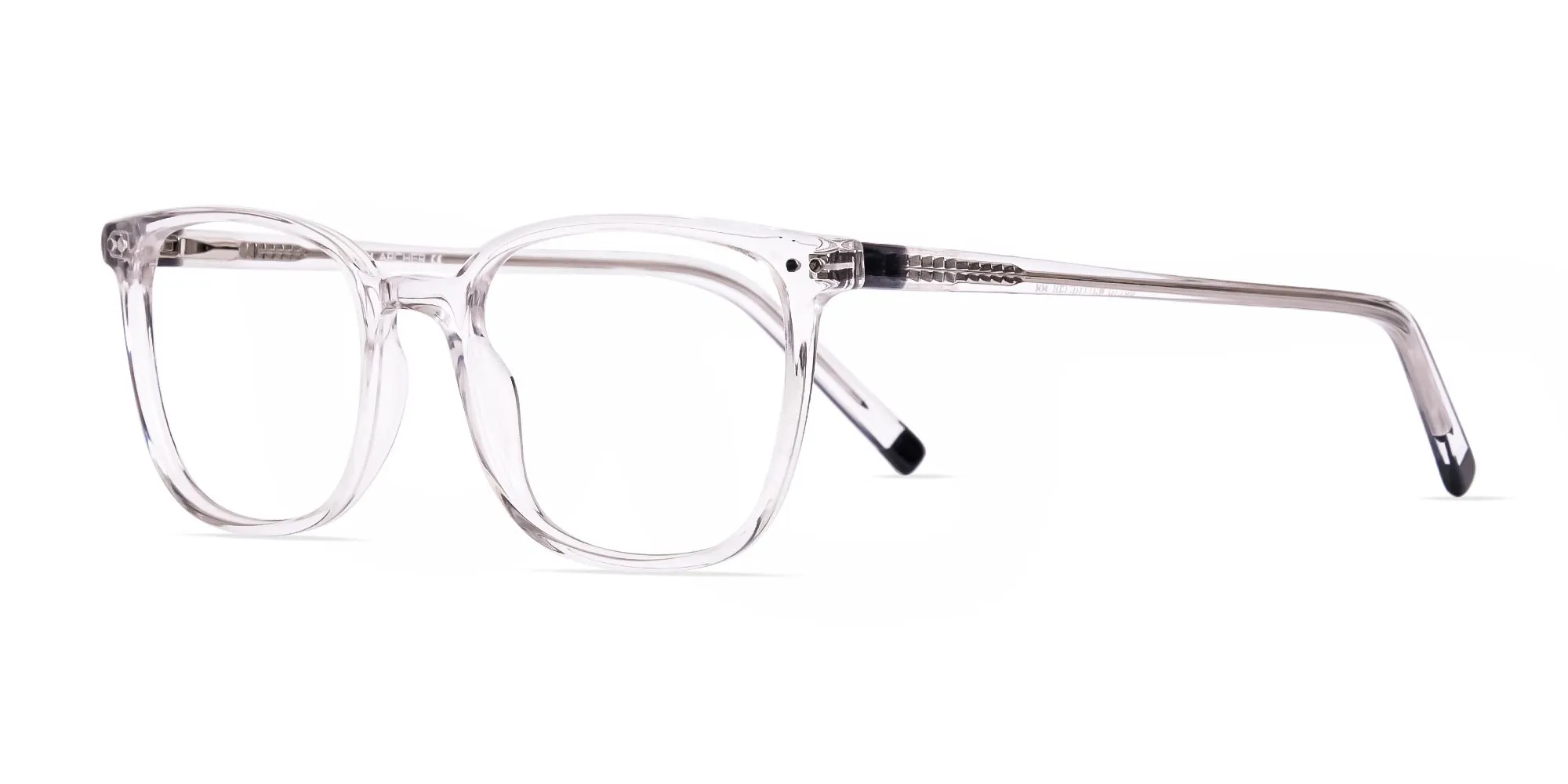 Crystal Clear Transparent Rectangular Glasses Frames-2