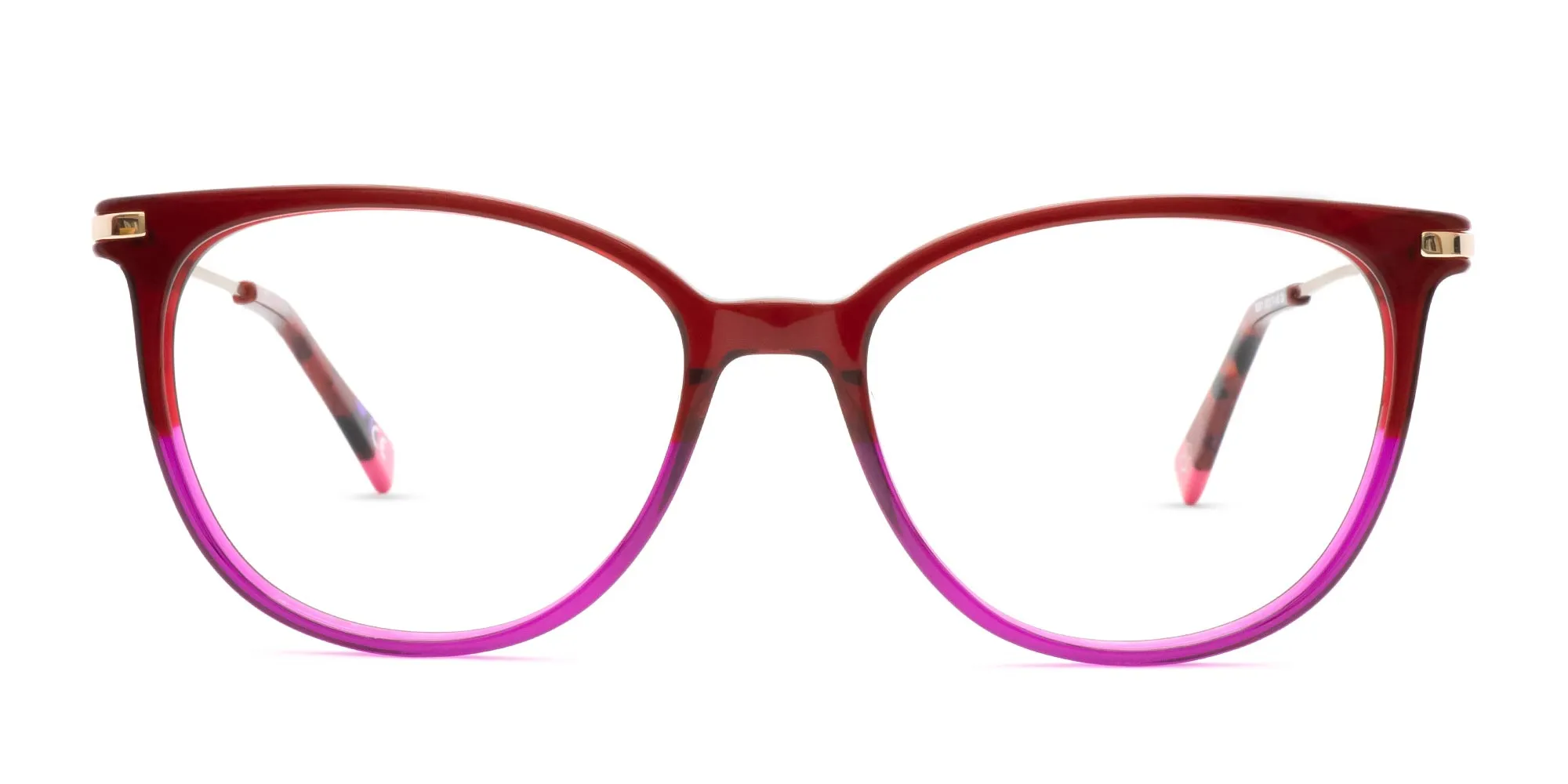 Round Cat Eye Prescription Glasses-2
