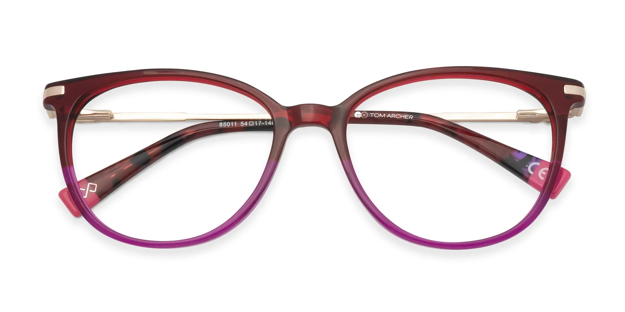 Round Cat Eye Prescription Glasses-2