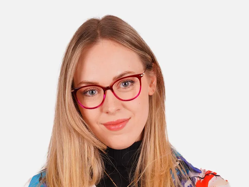 Round Cat Eye Prescription Glasses-2