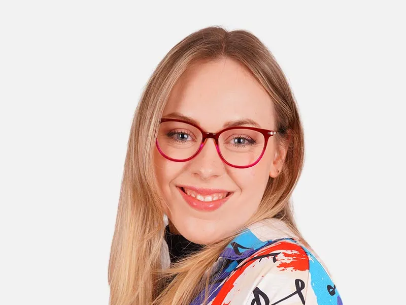 Round Cat Eye Prescription Glasses-2