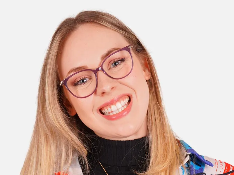 Purple Cat Eye Glasses Frames-2