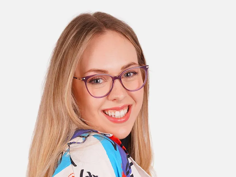 Purple Cat Eye Glasses Frames-2