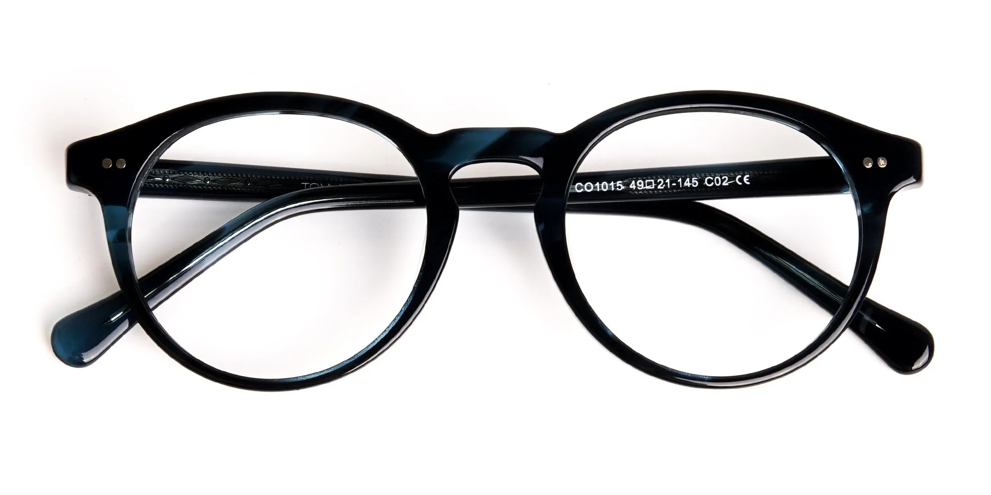 marble blue round fullrim glasses frames-2