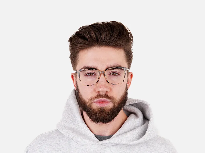 Crystal Teal Green Creamy Tortoise Glasses - 2