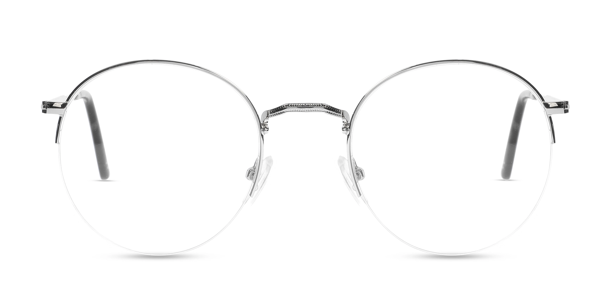 Silver & Marble Round Metal Glasses-1 Silver & Marble Round Metal Glasses-1