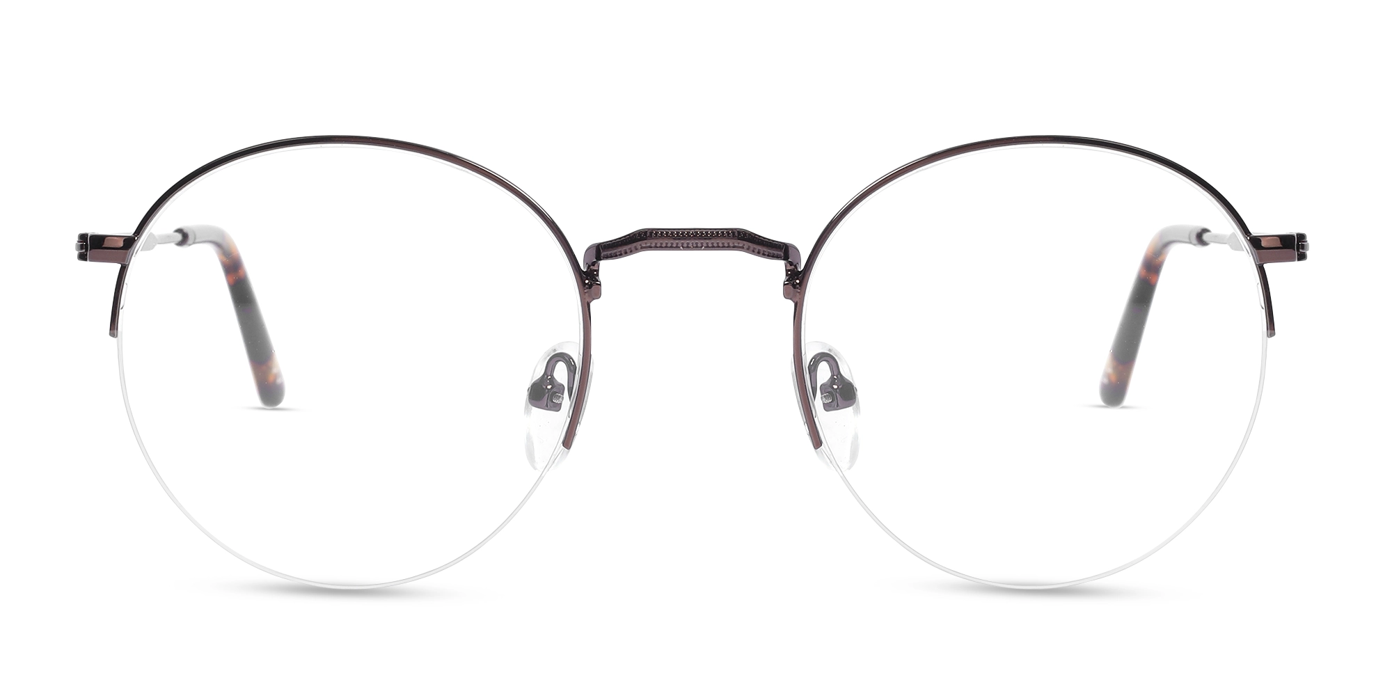  Round Bronze Brown Metal Sunglasses-1