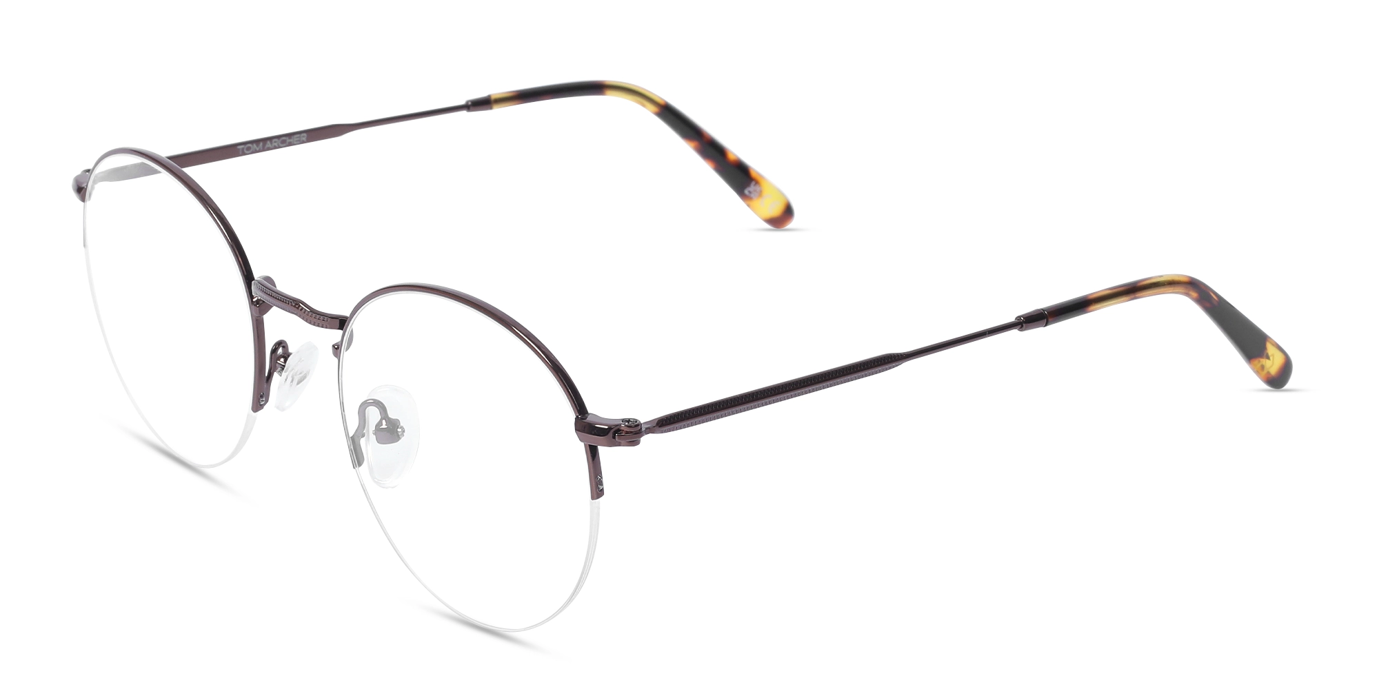  Round Bronze Brown Metal Sunglasses-3