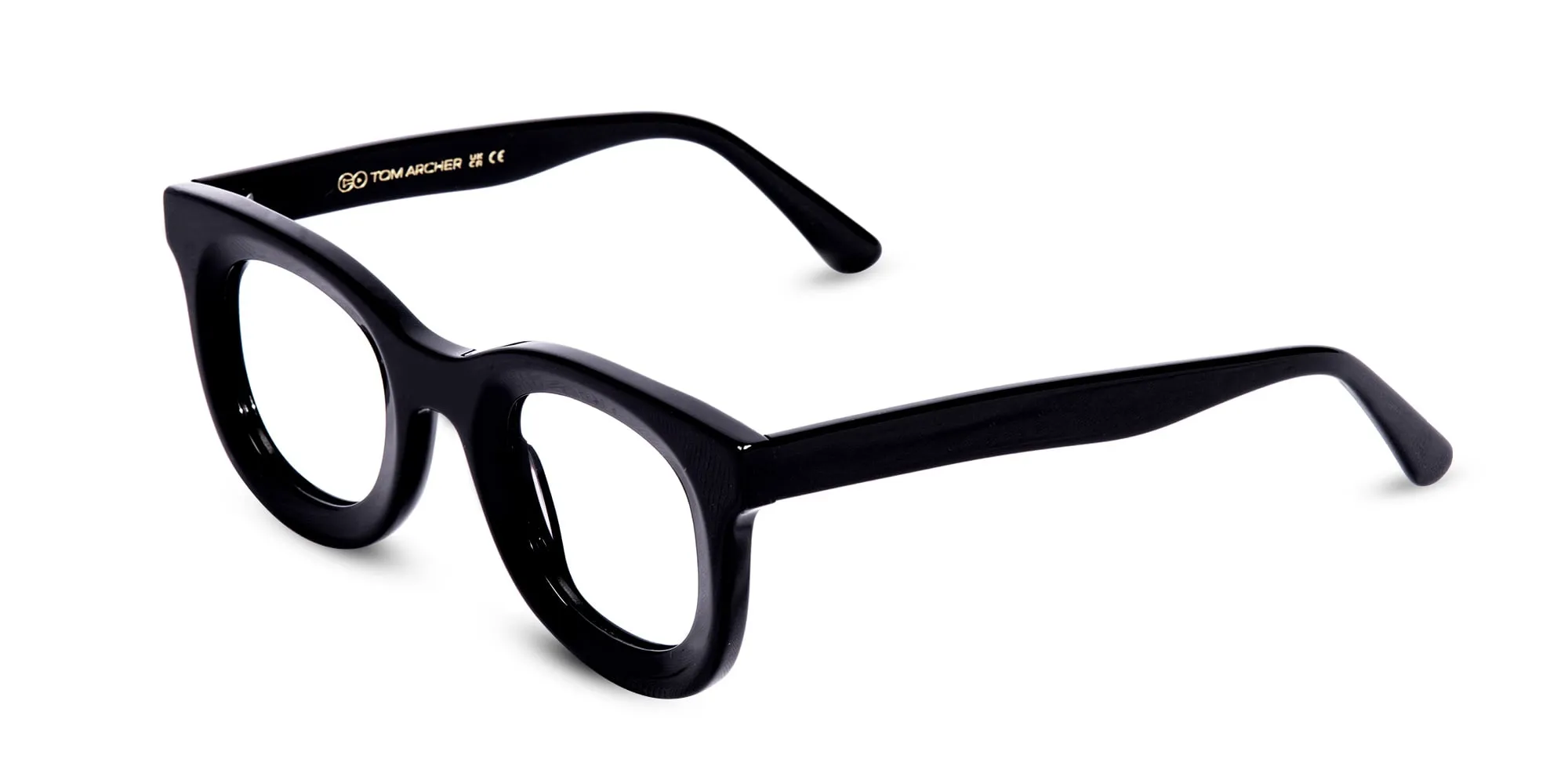 Black Thick Frame Glasses-2