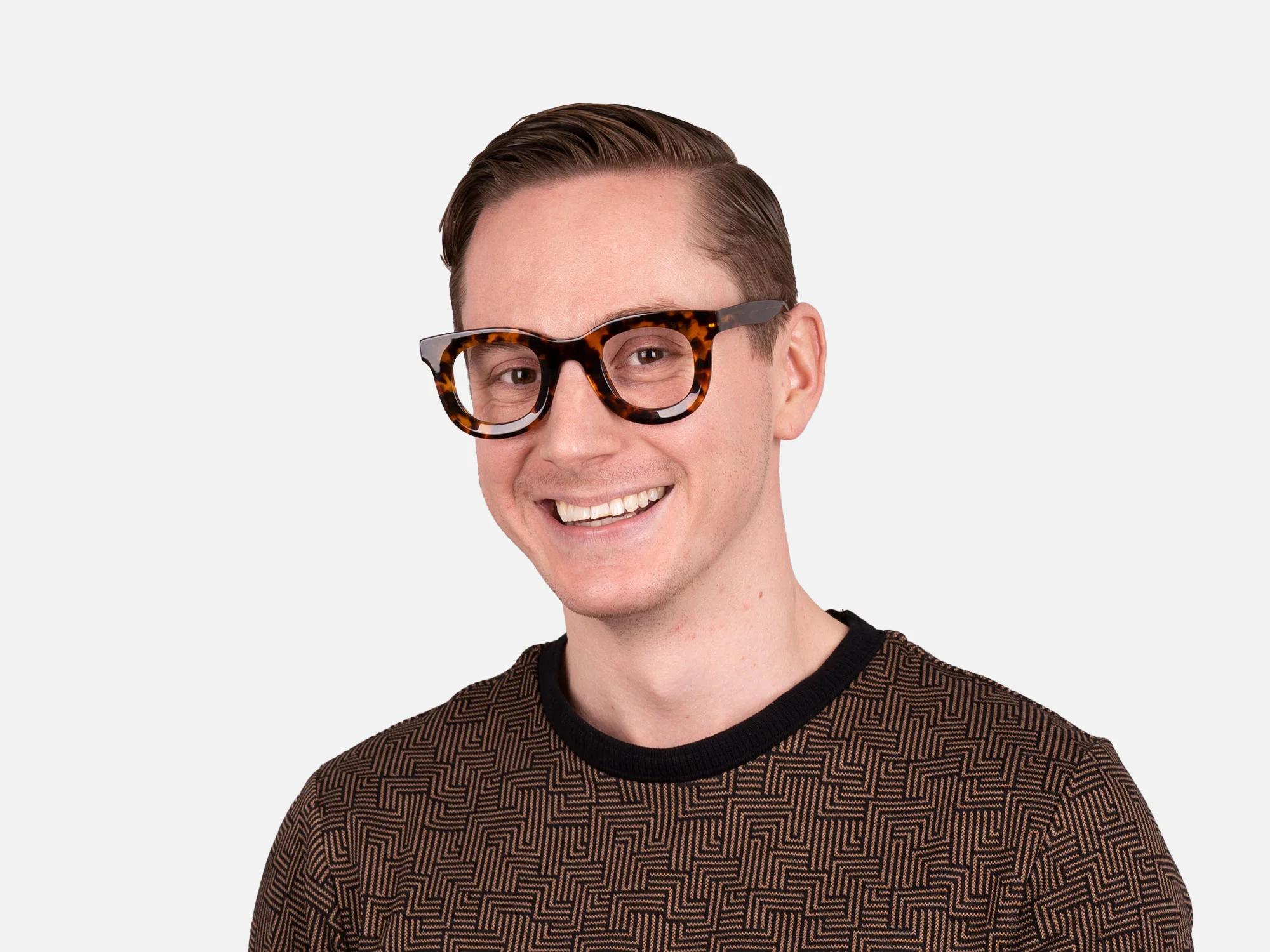 Thick Tortoise Shell Glasses-41
