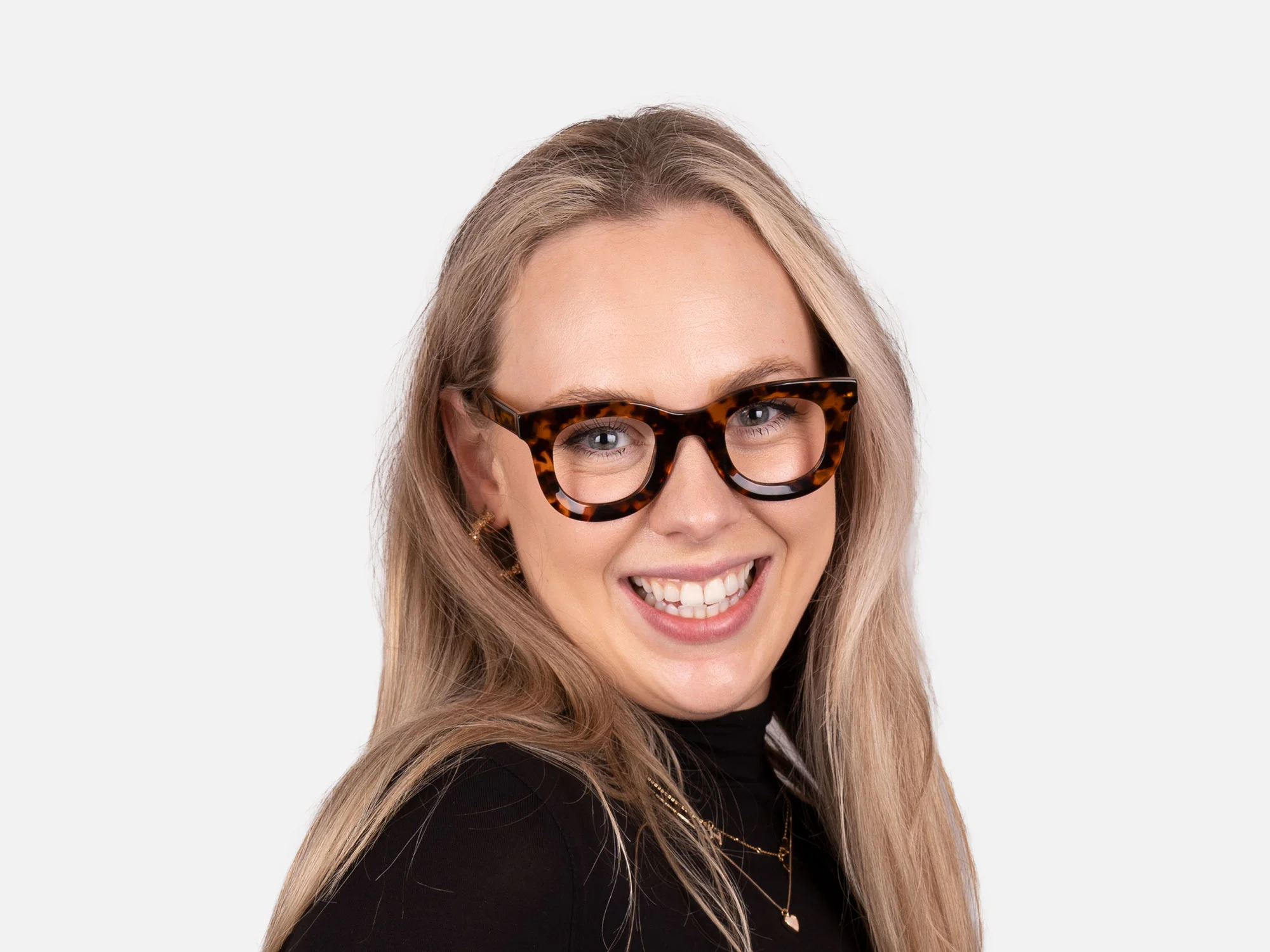 Thick Tortoise Shell Glasses-51