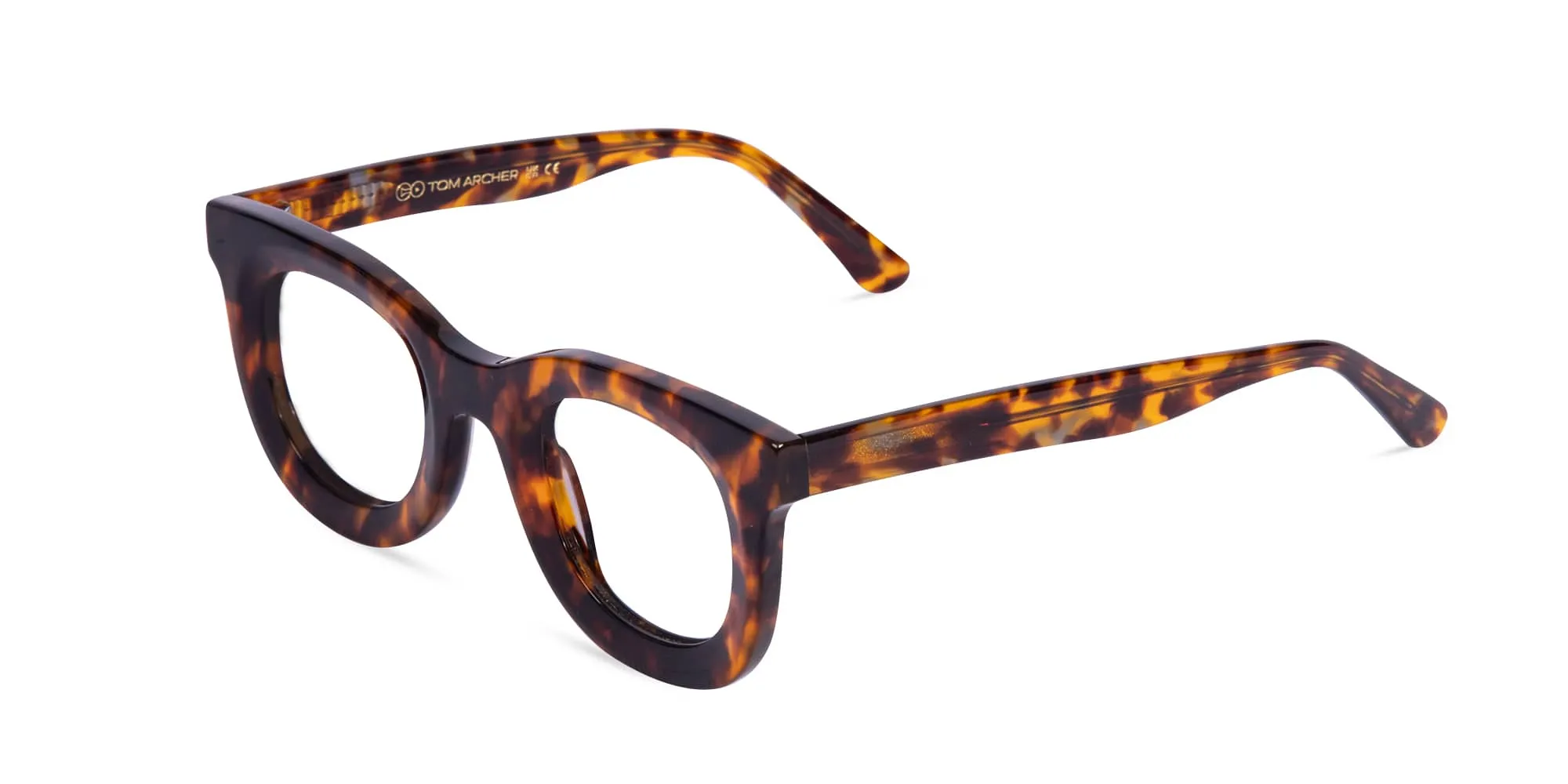 Thick Tortoise Shell Glasses-2