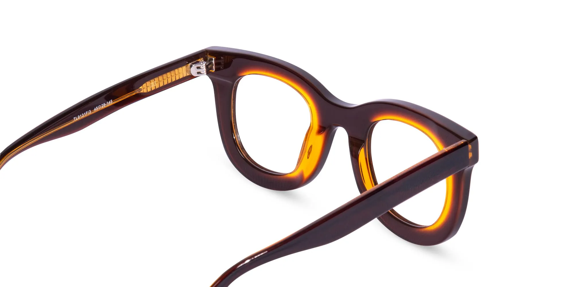 Thick Brown Square Glasses-2
