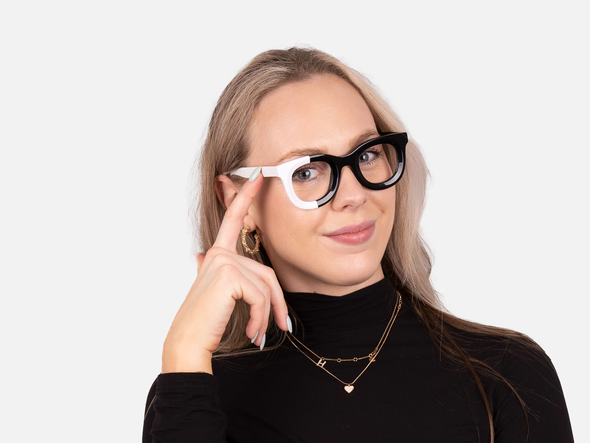 Black And White Eyeglasses-54