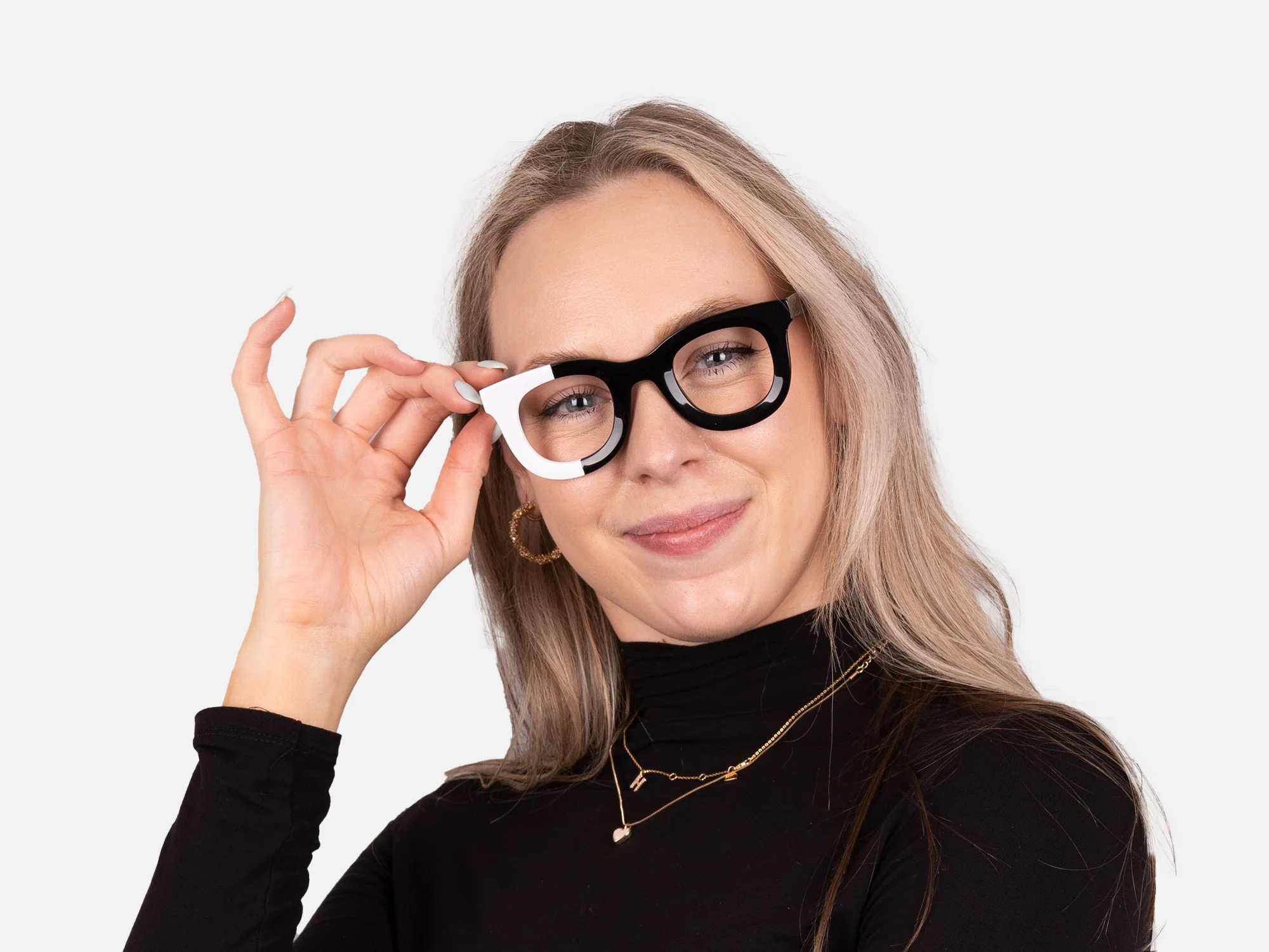 Black And White Eyeglasses-51
