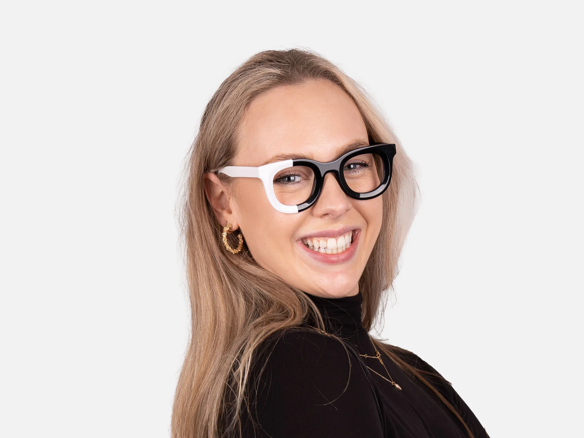 Black And White Eyeglasses-53