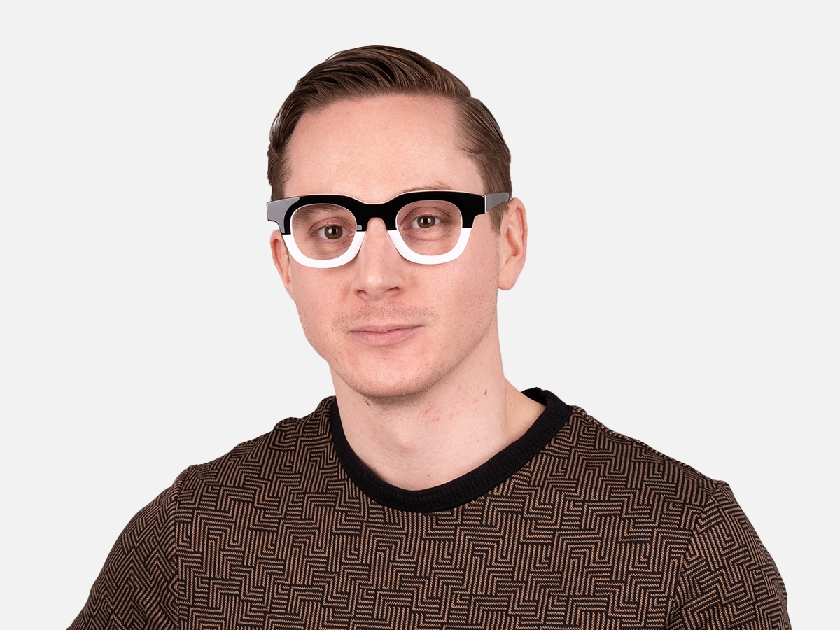 White Dual Tone Glasses-42