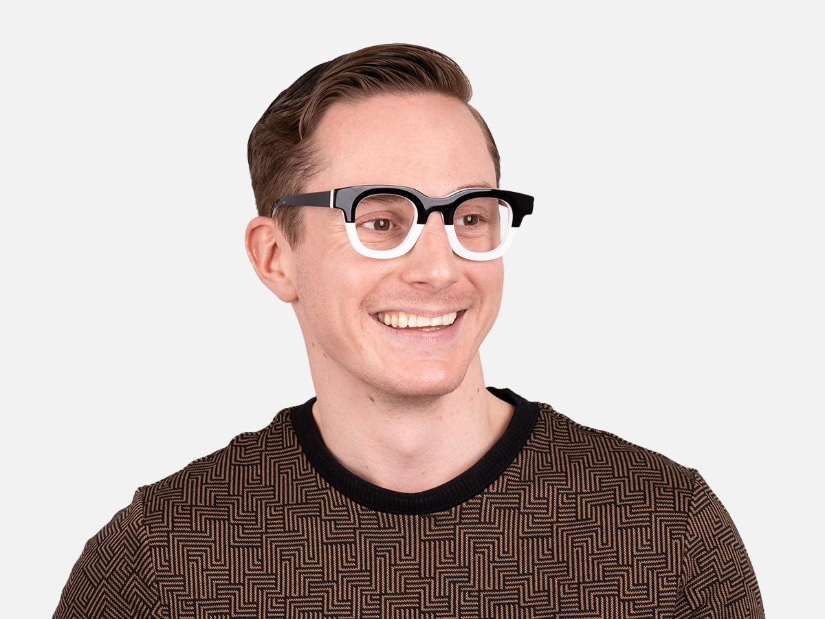 White Dual Tone Glasses-41