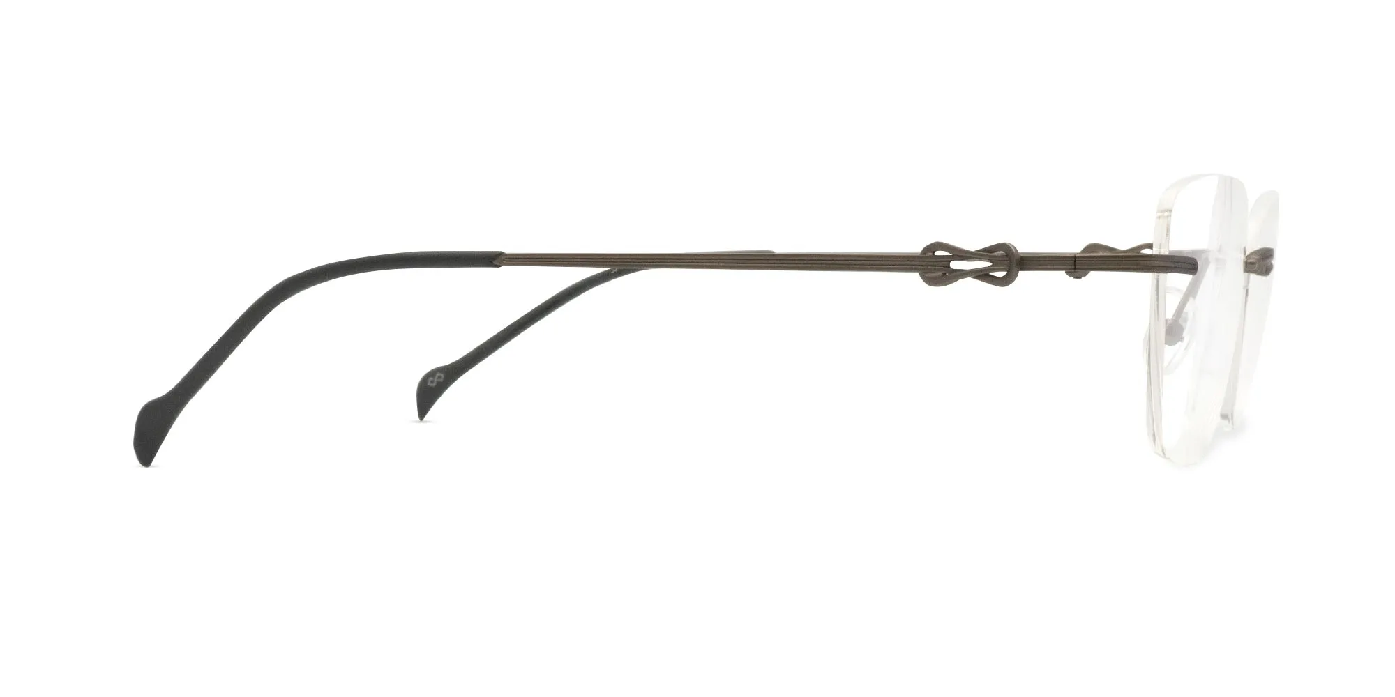 Cat Eye Rimless Glasses-2