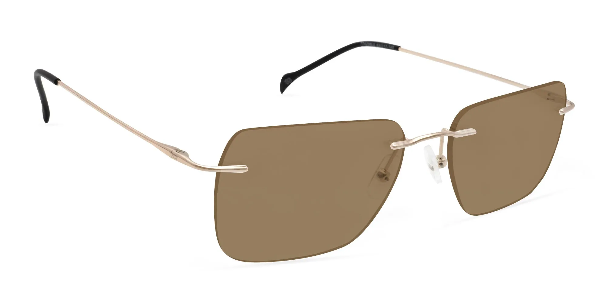 Rimless Rectangle Sunglasses-2